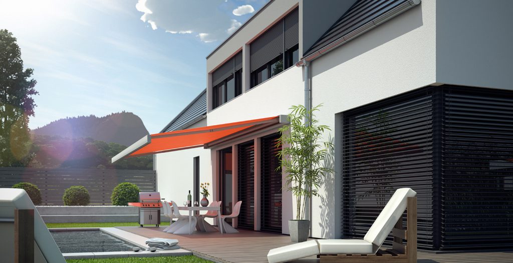 Store banne SOPROFEN toile orange